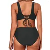 Women's Swimwear Swimsuits Cross Sport Bra Brief Suit Women Beachwear Swim Summer Tankini Bathing Two Pieces Bikini Set