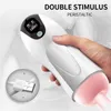 Masturbadores Automático Masculino Masturbador Copo Vibração Boquete Real Vagina Pênis Oral Sex Machine Vácuo Brinquedos para Homem Adultos 18 230925