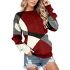 Hoodies للسيدات البولكا نقاط من النوع الثقيل للمسلسل للنساء للطاقم للطباعة هوديي طويل الأكمام أعلى ملابس خريفية فضفاضة