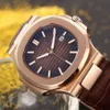 classic man watch automatic movement luxury watch for man wrist watch stainless steel mechanical watches leather strap 001947