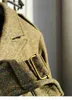 Herrarna ner parkas skräddare Brando S-042 625G tungvikt all ull tweed eisenhower jacka 100% ulljacka Två färgknappar tillgängliga L230926