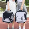 School Bag Backpack 3D 2D Drawing Cartoon Back Bag Comic Messenger Tote Fashion Cute Student Waterproof Unisex Bolos 106 230926