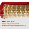 Dog Toys tuggar bitande kudde bogserbåt hampa träning tugga hållbart linne molära rena tänder interaktiv utomhus 2 rep husdjur leveranser 230925
