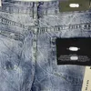 Jeans de brouillard Jeans de créateur Saison 5 Jeans d'eau bleus lavables pour hommes Tube droit Mesh Red Street Ripple High Grade