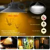 300W LED Solar High Bay Lights Outdoor Indoor 2 cores iluminação branca quente repelente de mosquitos com controle remoto