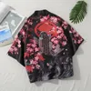 Gilet da uomo Yukata Haori Uomo Kimono giapponese Cardigan Samurai Costume Abbigliamento Giacca Camicia da uomo 230925