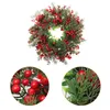 Dekorativa blommor Juldekorationer Artificial Garland Door Xmas Supply Delicate Hanging Party Pendant Plastic Adorn Festival