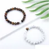 Beaded Fashion Natural Stone Strands Bracelet For Lovers Distance Magnet Couple Bracelets Yoga Friendship Valentine Jewelry Gifts Drop Dhqbr