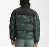 18FW Leopard Down Mountain Range Jacke Kapuze Nuptse Jacke Laubblätter Druck Nuptse Mäntel Paar Mantel Winter Oberbekleidung Mode250l