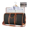 Duffel väskor rese väska bagage handväska kvinnors axel pu stor kapacitet märke vattentät nylon sport gym dam crossbody