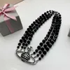 Diseñador Collares pendientes Carta Vivian Gargantillas Mujeres de lujo Joyería de moda Collar de perlas de metal cjeweler Westwood ghfgfgdg2