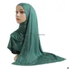Hijab Yyz26 Hijab istantaneo pesante per le donne Velo con perline Moda musulmana Islam Cap Sciarpa Foulard 230509 Consegna di goccia Accessori Cappelli Sc Dhdoz