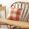 Pillow Christmas Plaid Cover 30X50/45cm Cotton&Linen Outdoor Garden Chair Sofa Case Home Decor ADXA030