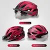 Casques de cyclistes Casque de vélo adulte avec LED Light Light Double Mode Goggle Fit 5862 cm