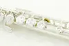 Hot Japan Pearl PF-665 E C Tune Flute Högkvalitativt musikinstrument 16 Keys Stängda hål Silverpläterade märkesflöjt med E Key
