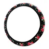 Steering Wheel Covers Floral Car Cover Anti-Slip Sweat Absorbing Cushions Comfort Grip