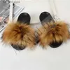 nep -slippers modieuze slide pluche slippers strand dames harige sandalen faux bont schuifregelaar mooi meisje pluizige schoenen vrouw t230926 51 r