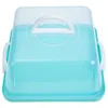 Presentförpackning Portable Cake Box Packing Container Stands Cover Japanese Paper Clear Carrier Birthday Containers Plast Brud Lock
