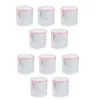 Laundry Bags 10PCS Bra Bag Reusable Made Of Mesh Fabric Set Pink