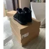 Uggit tasmanes Botas Zapatillas Clásico Australia Tazz Mostaza Semilla Mini Plataforma Bota Fuzzy Mule Piel De Invierno Para Mujer Cálido Fondo Grueso Botines De Nieve Castaño Negro