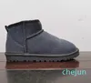 Botas nieve botas australianas mujer bota Marrón Caqui Gris Driftwood Castaño invierno hebilla piel nieve Corta dama Piel de oveja y lana pelo integrado mujer