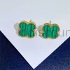 Luxury Design Clover Pendant Necklace Earring Set for Women 9o7g9