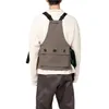 Herrenwesten 22AW MIHARA YASUHIRO Miyara Kangyu MMY gespleißtes unregelmäßiges Multi-Pocket-Tanktop kragenlos bunt blockierend lässig locker 230925