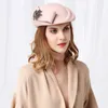 Berretti Donna Chic Fascinator Cappello Cocktail Cappellino portapillole Moda Diamond Berretti Lady Party 100% Feltro di lana Cappello Fedora Cappello cloche 54-58 cm 230926