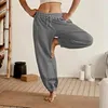 Women's Pants Women Sweatpants Elastic High Waist Yoga Trousers Drawstring Jogger Bottoms Casual Loose Fit Fitness Running Workout