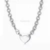 Luxe Designer 19mm Hart Ketting Vrouwen Rvs Modeketen Sieraden Cadeau voor Vriendin Kerst Valentijnsdag Groothandel