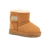 Bottes de créateurs Enfants Austrlia Snow Boot Confort Peluche Chaud Enfants Hiver Fourrure Bottillons Ultra Mini Cheville Bébé Chaussures Châtaigne Taille 21-35