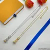 23 Ontwerpers Nieuwe Ketting Luxe Goud Zilver Koper 925 Mannelijke en Vrouwelijke Konijn Hanger Letter Hanger Kleine Gouden Ketting Valentijnsdag Cadeau Verlovingscadeau