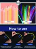 Other Event Party Supplies 2050100pcs Fluorescence Light Glow Sticks Bracelets Necklaces Neon For Wedding Party Glow Sticks Bright Colorful Decors 230925