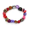 Neue Mode Sexy Frauen Armbänder Amethyst Jaspis Achat Lazuli Reiki Armbänder 7 Chakra Healing Kristalle Natürliche Stein Chips Single268v