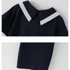 Robes de fille YourSeason enfants et adolescentes filles collège Style coton tenue décontractée bébé lettre brève col en v été Sport Mini 2023