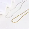 Choker Minar Minimalist 14K echtes Gold versilbert Messing Bohnen Strang Halsketten für Frauen weibliche Chokers Statement französischer Schmuck