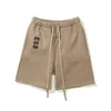 Shorts pour hommes Desinger Hommes Femmes Short en espagnol Pantalon lourd Caoutchouc Big Letter Shorts 100% Pur Coton Top Qualité Plus Taille