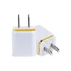 Metal duplo usb carregador de parede iphone carregador eua ue plug adaptador de energia ac carregador de parede plug 2 portas para iphone samsung xiaomi huawei zz