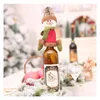 Christmas Decorations Wine Bottle Cap Set Er Hanging Ornaments Hat Xmas Dinner Party Home Table Decoration Supplies Drop Delivery Ga Otiuw