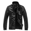 Men's Fur 2023 Winter Fashion Autumn Male Leather Jacket Plus Size 3XL Black Brown Mens Stand Collar Coats Biker Jackets