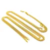 Chaînes 5mm / 30 pouces M / 24 pouces Gold Sier Plaqué Solide Cubain Curb Chaîne Mens Collier Hip Hop Bijoux Style Drop Livraison Colliers Pendentif Dhccd