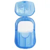 20/Box Travel Portable Anti Dust Disponable Boxed Soap Paper Make Foaming Scented Bath Washing Hands Mini Paper Soap