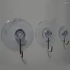 Hooks 10 Windows Transparent Suction Cup Hook Clothes Jacket Metal