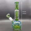 9,5 polegadas Pesado Fumar Cachimbo De Água De Vidro Bong Bubbler Bongs + Tigela De 14mm