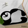 Tappeti Zerbino Ingresso Panda Tappeto Piede Corridoio Famiglia PVC Seta Cerchio Antiscivolo Bagno Cucina BNQINGY