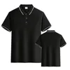 Polos masculinos 2023 na moda casual solto t camisa de manga curta turndown colarinho moda versátil negócios respirável polo-shirts