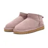 Australia UGGsity Pantofole Tasman Tazz Classici Stivali Invernali Caldi Donna Mini Mezza Neve Suola Spessa Stivale in Pelliccia Designer Stivaletti alla Caviglia Rosa Castagna 6237ESS