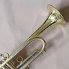 Ny ankomst BB Trumpet Högkvalitativ guldlack Silverpläterad trumpet mässing Musikinstrument Composite Trumpet 00 00