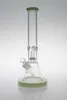 Tipada de agua de vidrio de 9 pulgadas de 9 mm de espesor tubería de fumar peaker bong tubos de fumar con tuberías de tabaco de tazón