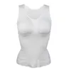 Bel karın şekillendiricisi CXZD Kadınlar Shapewear Yastıklı Karın Kontrol Tankı Üst Zayıflama Kefit Yetersiz Kefitçe Çıkarılabilir Vücut Sıkıştırma Yeleği Korse 230925